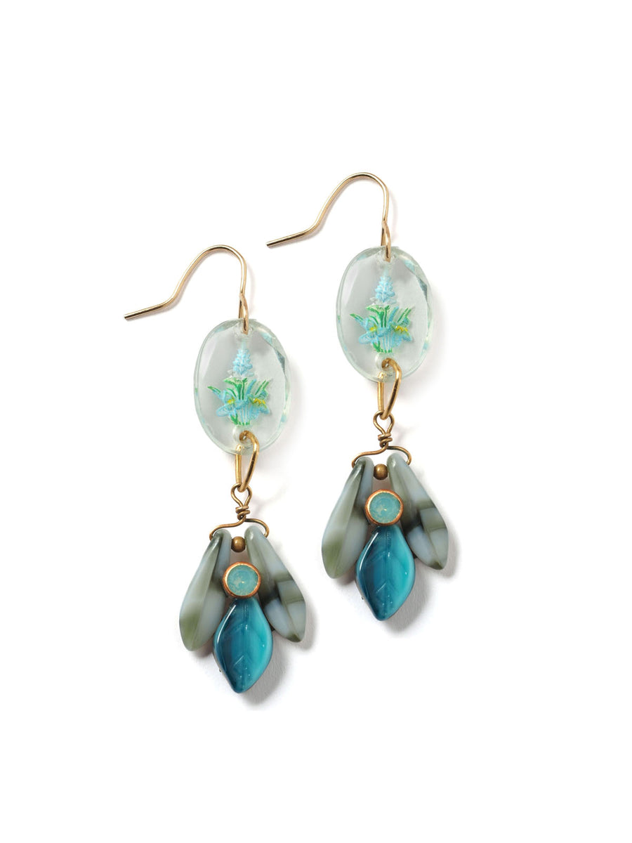 Cornflower Blue Bouquet Earring