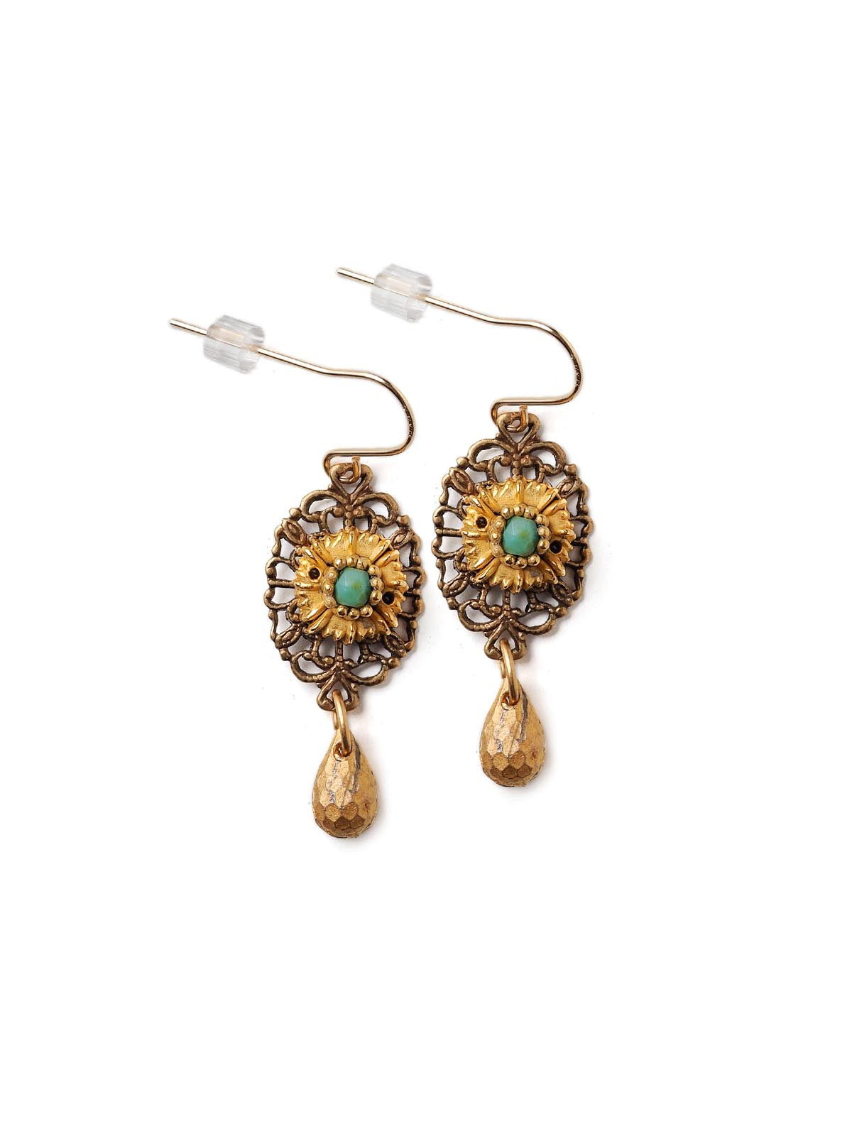 Gold Lace Earrings