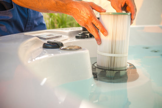 Replacing a hot tub filter