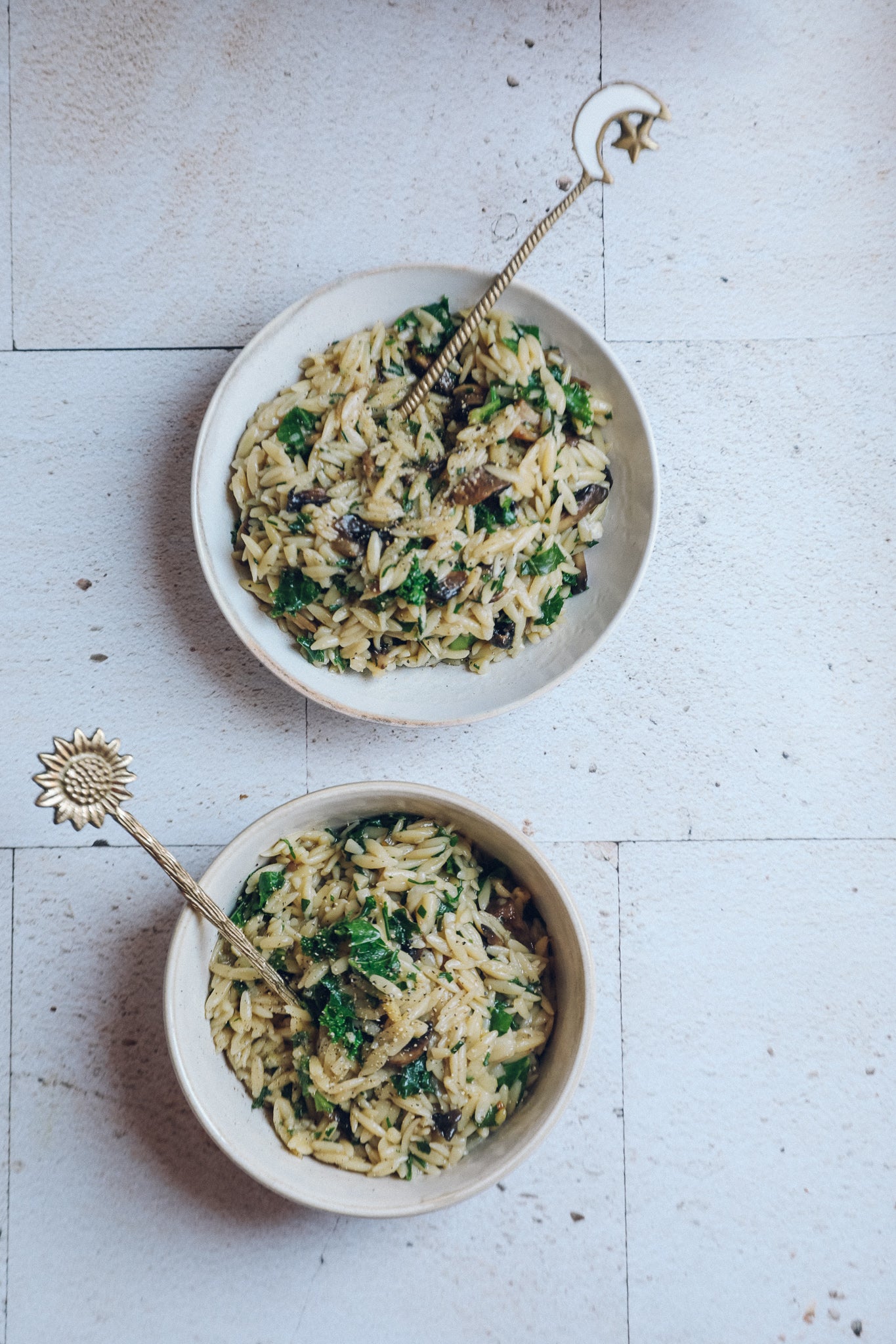 Mushroom and Kale Orzo