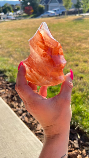 Strawberry Quartz Flame - Stellar Stones
