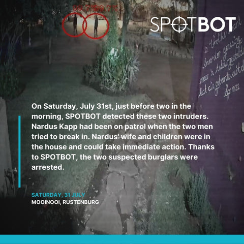 SPOTBOT crime prevention  with AI CCTV systems