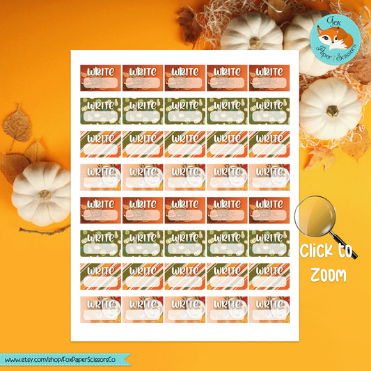 Pumpkin Spice  Weekly Planner Sticker Kit 7x9 VL – Fox Paper Scissors