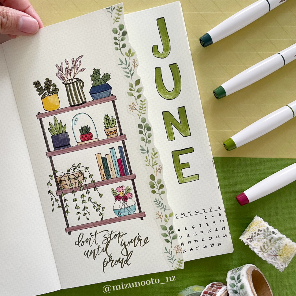 bullet journal_june coverpage