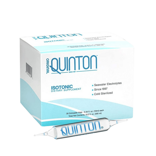 Original Quinton® Hypertonic 3.3 Ampoules, 30 drinkable glass ampoules,  Quicksilver Scientific