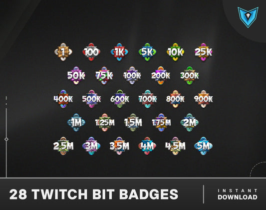 Heart Bit Badges - Twitch Cheer Badges