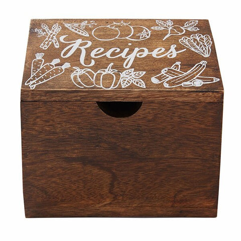 Wooden Recipe Box