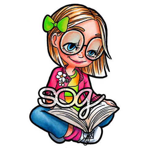 Reading Tia Digi Stamp, SomeOddGirl - 1