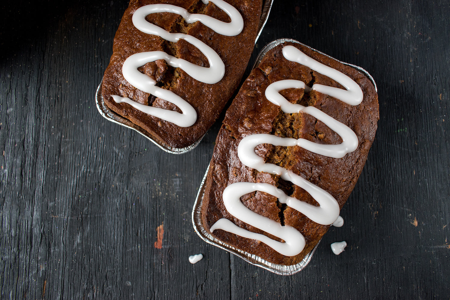 Two loaves of spiced chai bread