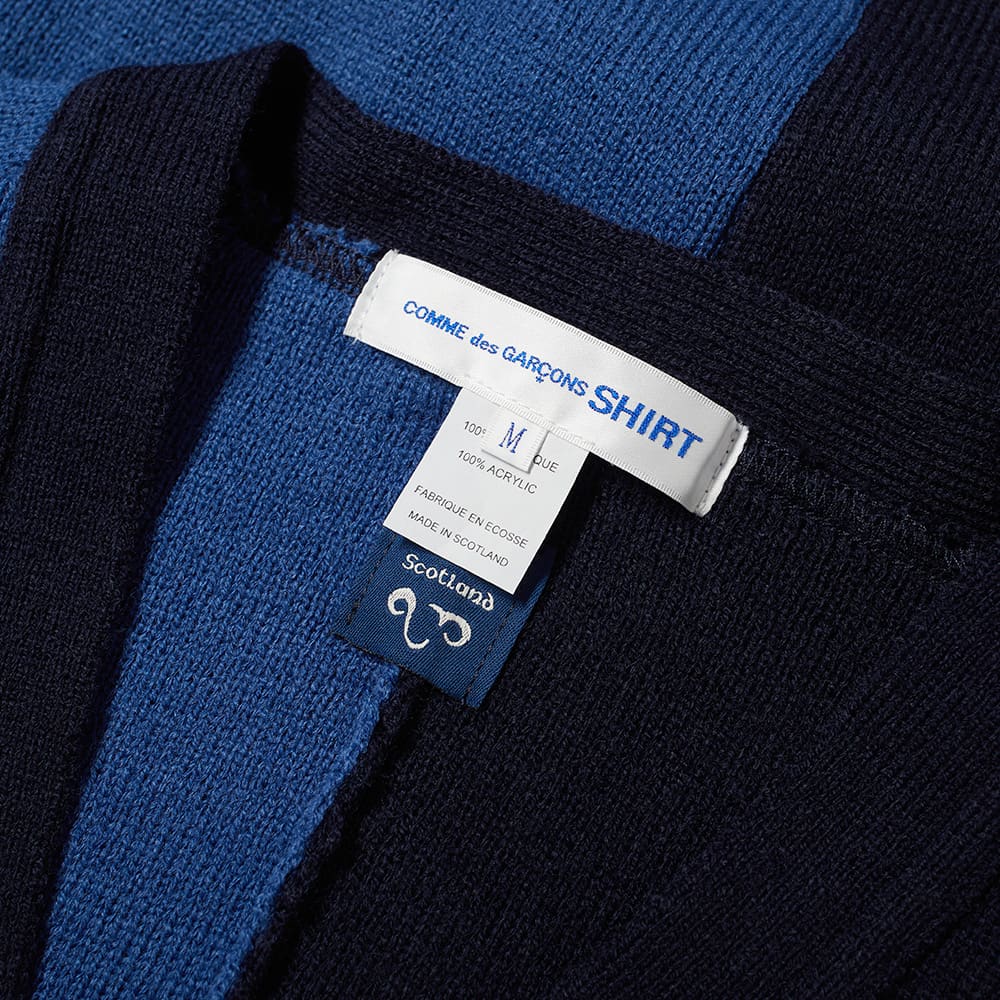 Comme Des Garçons SHIRT X Kaws Print Lochaven of Scotland Cardigan - Dark  Blue