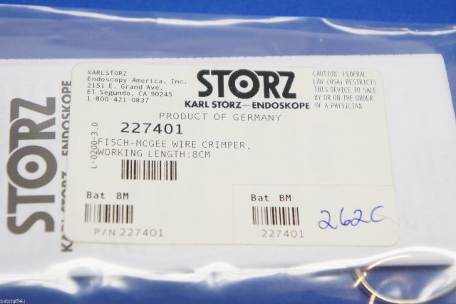 Karl Storz 227401 Fisch-Mcgee Wire Crimer Working Length 8cm – imedsales