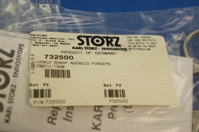 Karl Storz 732500 Juracz Sharp Adenoid Forceps Length 19cm – imedsales