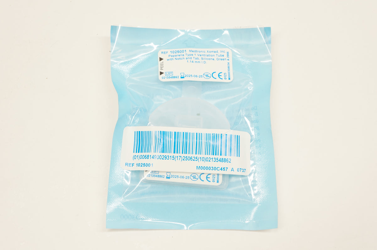 Medtronic 1025001 Paparella Type 1 Ventilation Tube With Notch and Tab ...