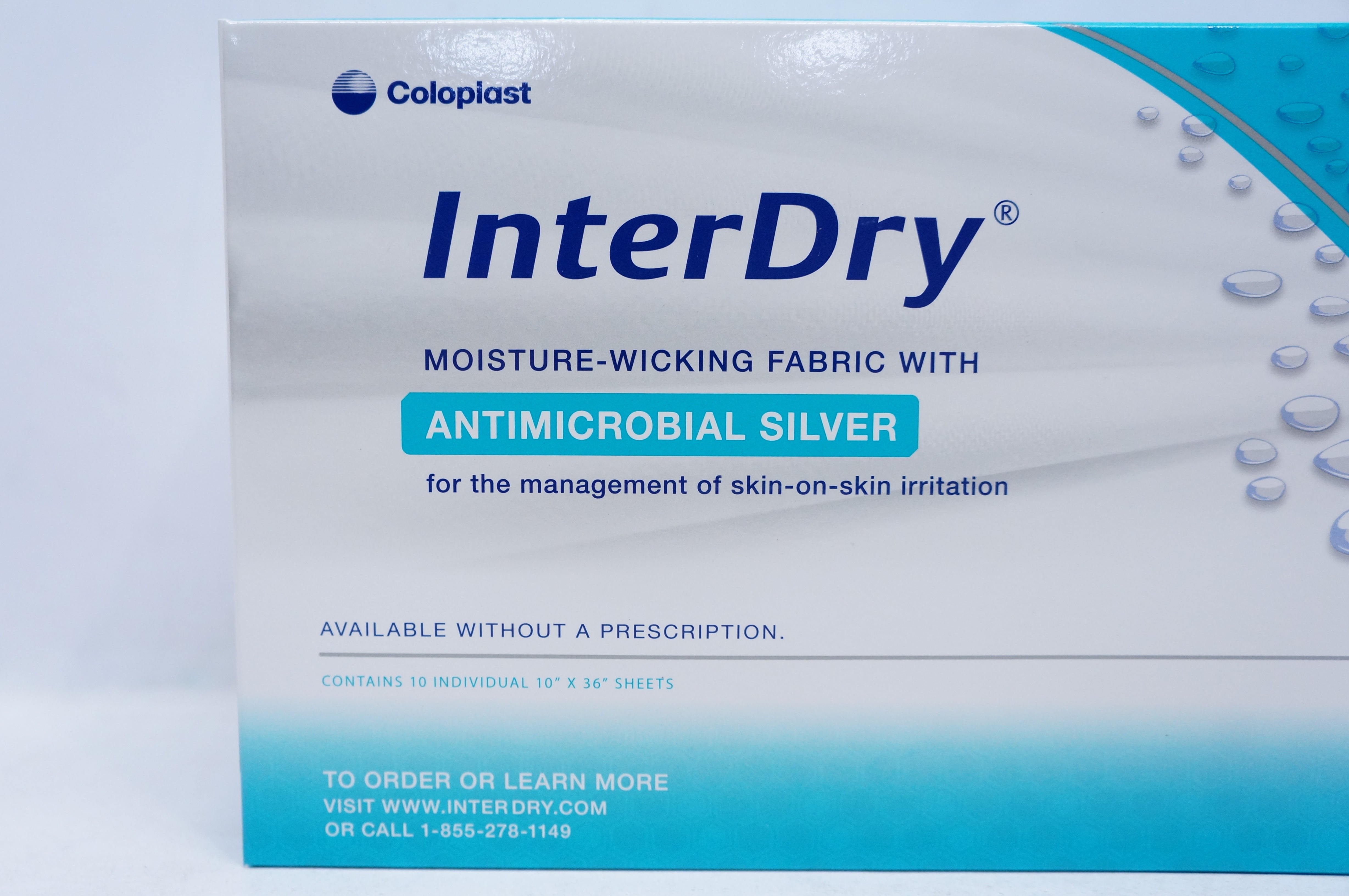 Coloplast 7912 Interdry Moisture Wicking Fabric 10inch X 36inch Box Imedsales 0684