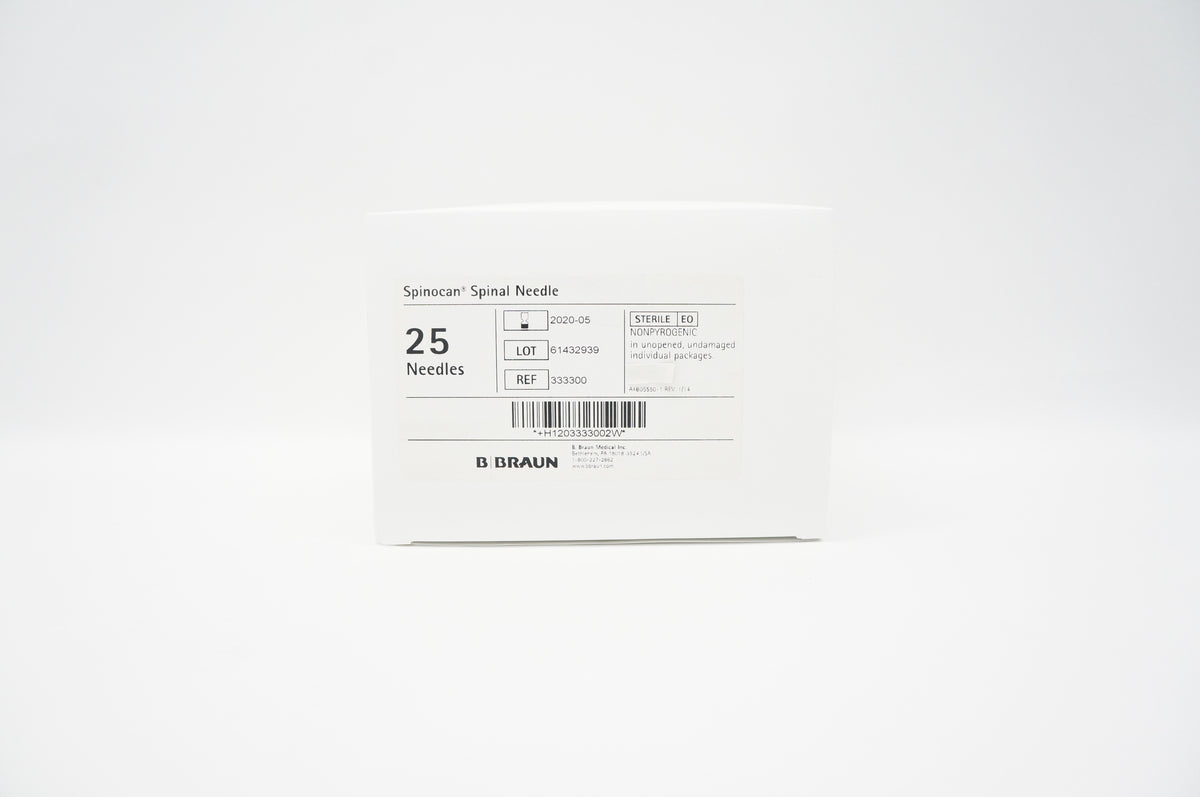 B.Braun 333300 Spinocan Spinal Ndle. 26 Ga x 3-1/2 inch (x) - Box of 2 ...