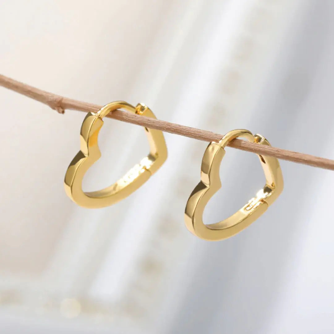 Valentines Solid Gold Elia Earrings