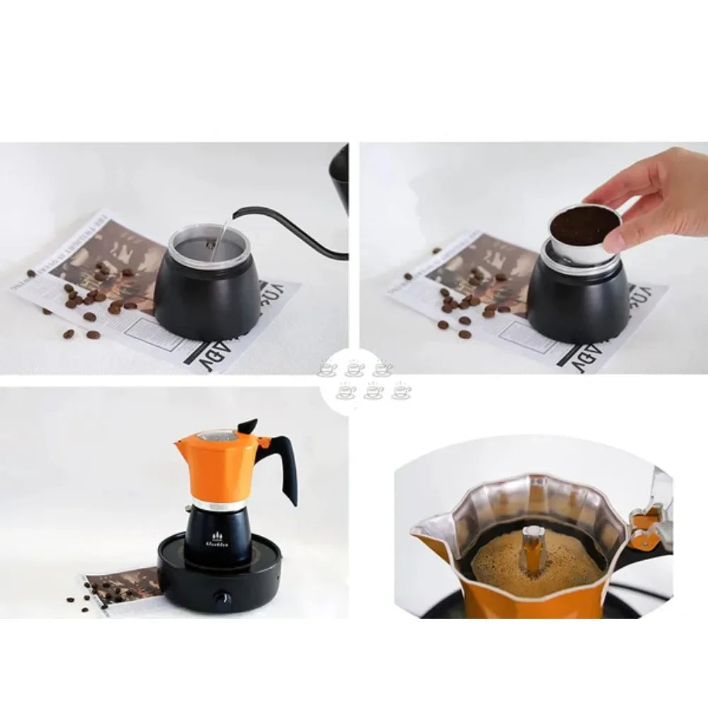 cafetière italienne moka style cubain compact