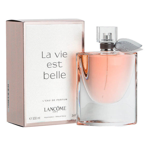 La Vie Est Belle by Lancôme - a sophisticated scent with iris, jasmine, and orange blossom, celebrating the beauty of life.