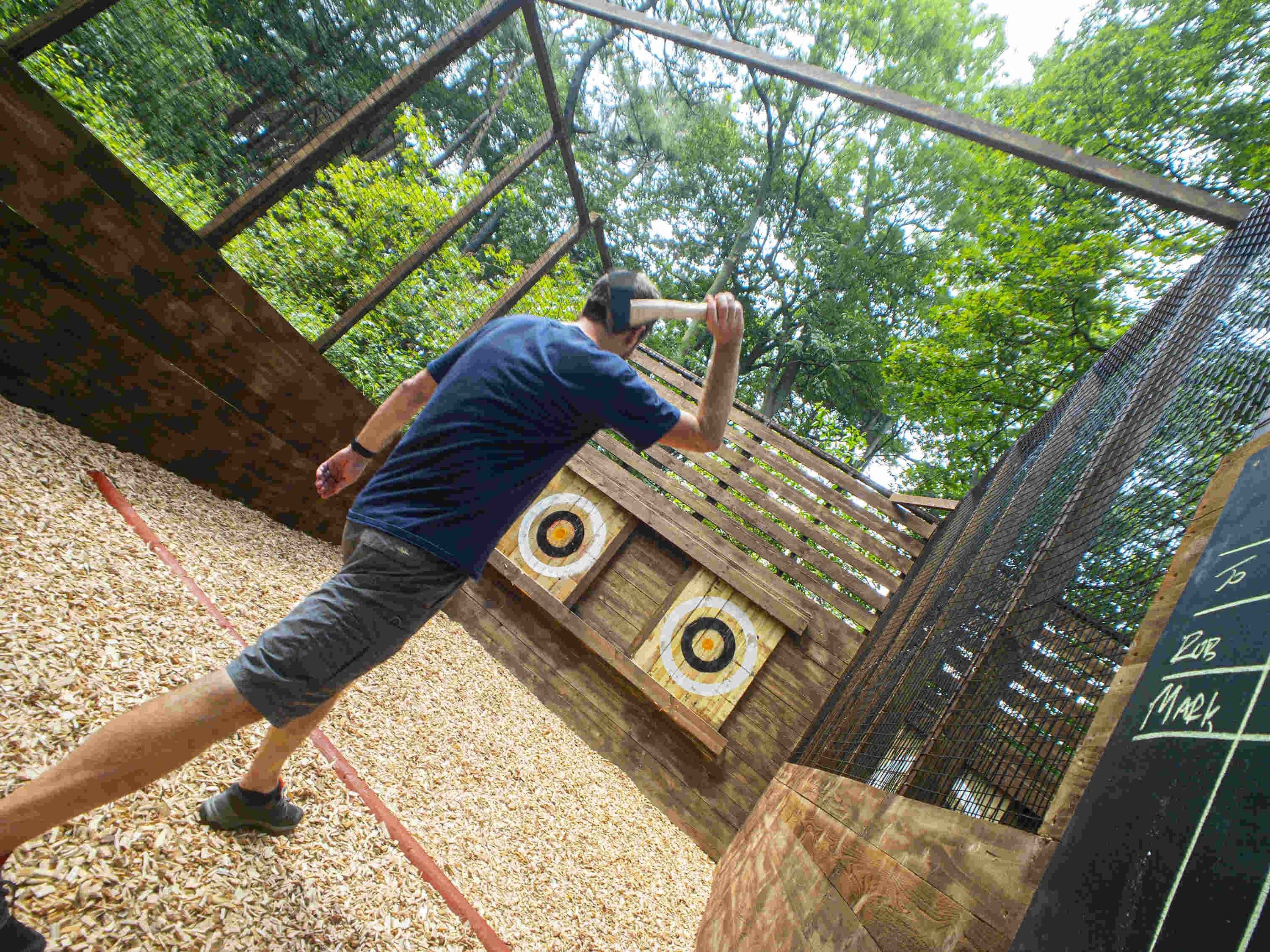 Arlington Outdoor Axe Throwing with Go Ape