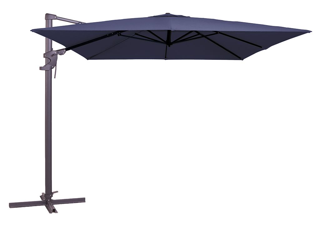 Madison: Zweefparasol Monaco Flex - Blauw