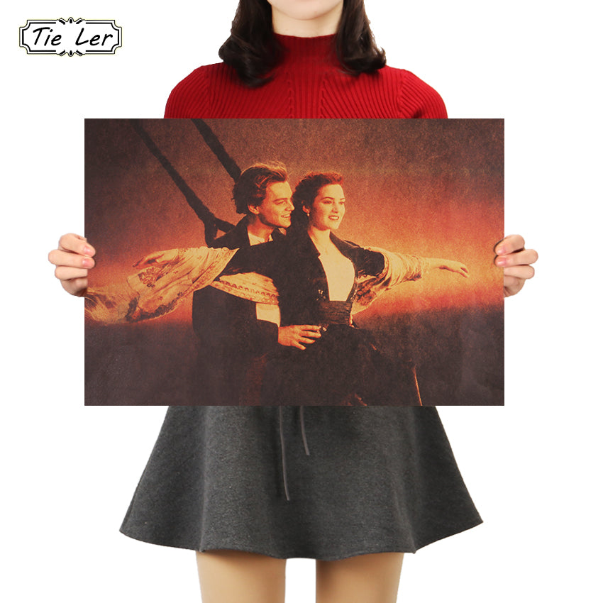 Movie Classic Wall Sticker Titanic Kraft Paper Poster Home Decor Paint –  CoolDesigns