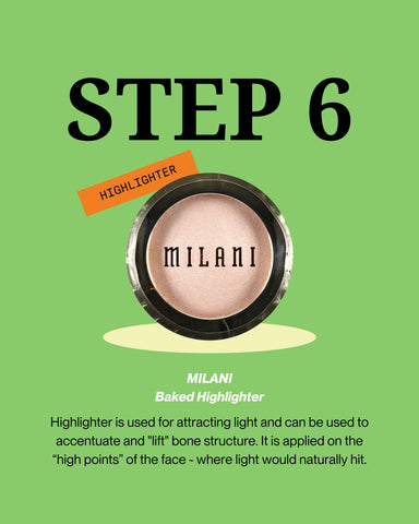 Apply highlighter where the light naturally hit for a lit-from-within glow.