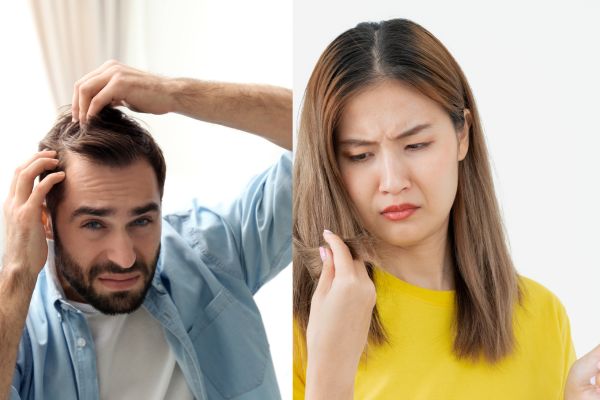 hair miniaturization in men vs women
