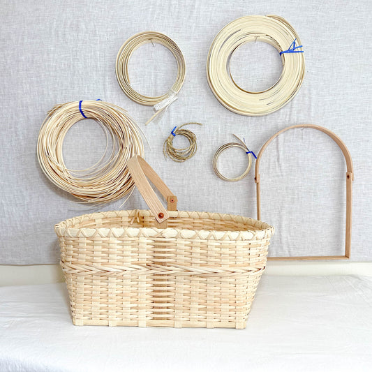 Colorful Market Basket Weaving Kit Basket Weaving Kit and Basic  Instructions Beginner Basket Weaving Kit 