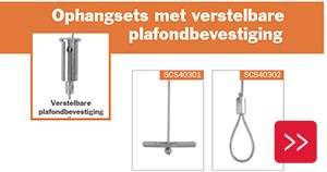 staalkabel ophangsets verstelbare plafondbevestiging