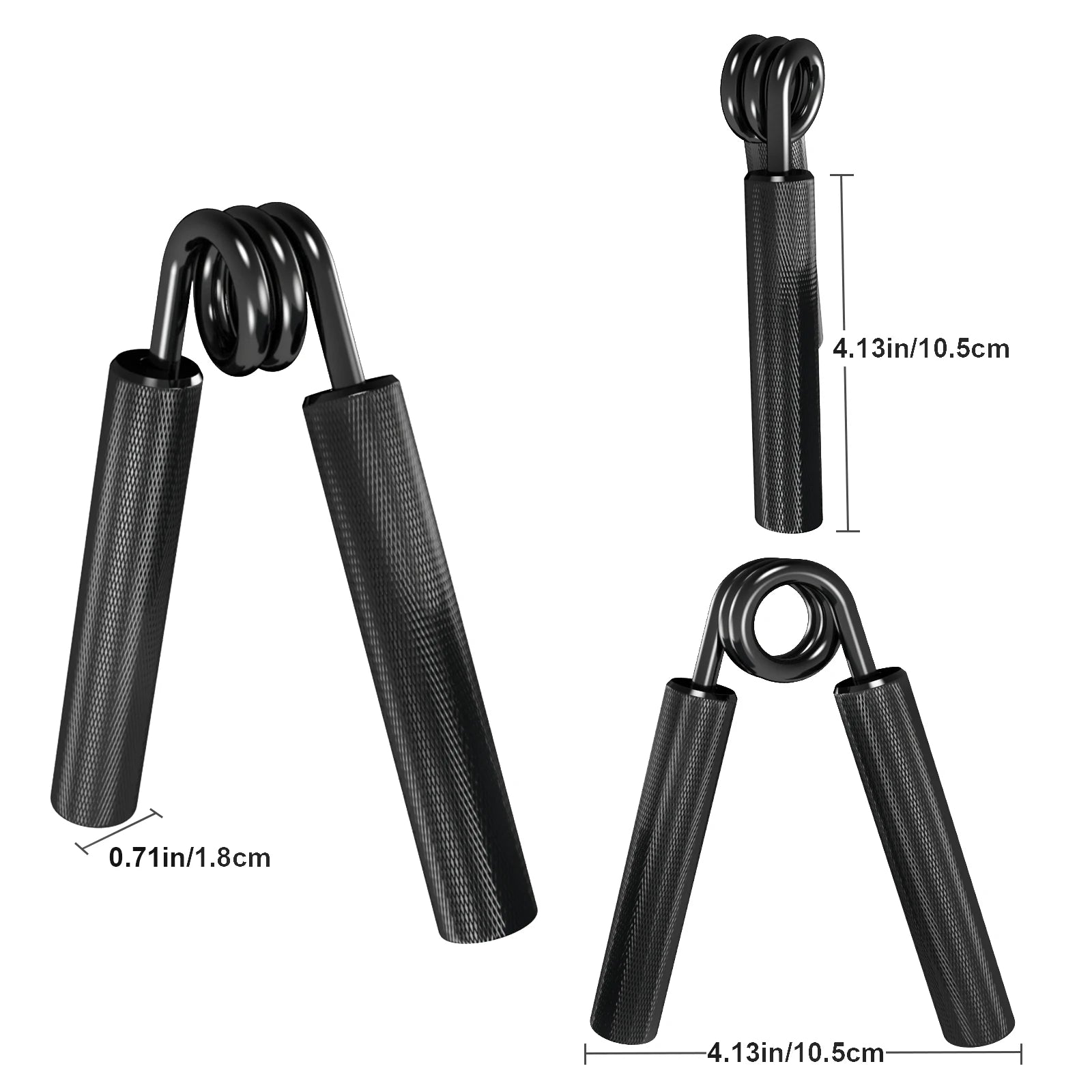 Feel the strength of our JB Muscle Heavy Duty 150-250LBS Hand Grippers, an ideal tool for bodybuilders looking to boost their grip and forearm strength. Designed with a 0.71-inch handle diameter and a 4.13-inch handle length, these aluminium and iron fitness grips ensure efficiency with every squeeze while isolating your forearms for maximum muscle building and recovery.
