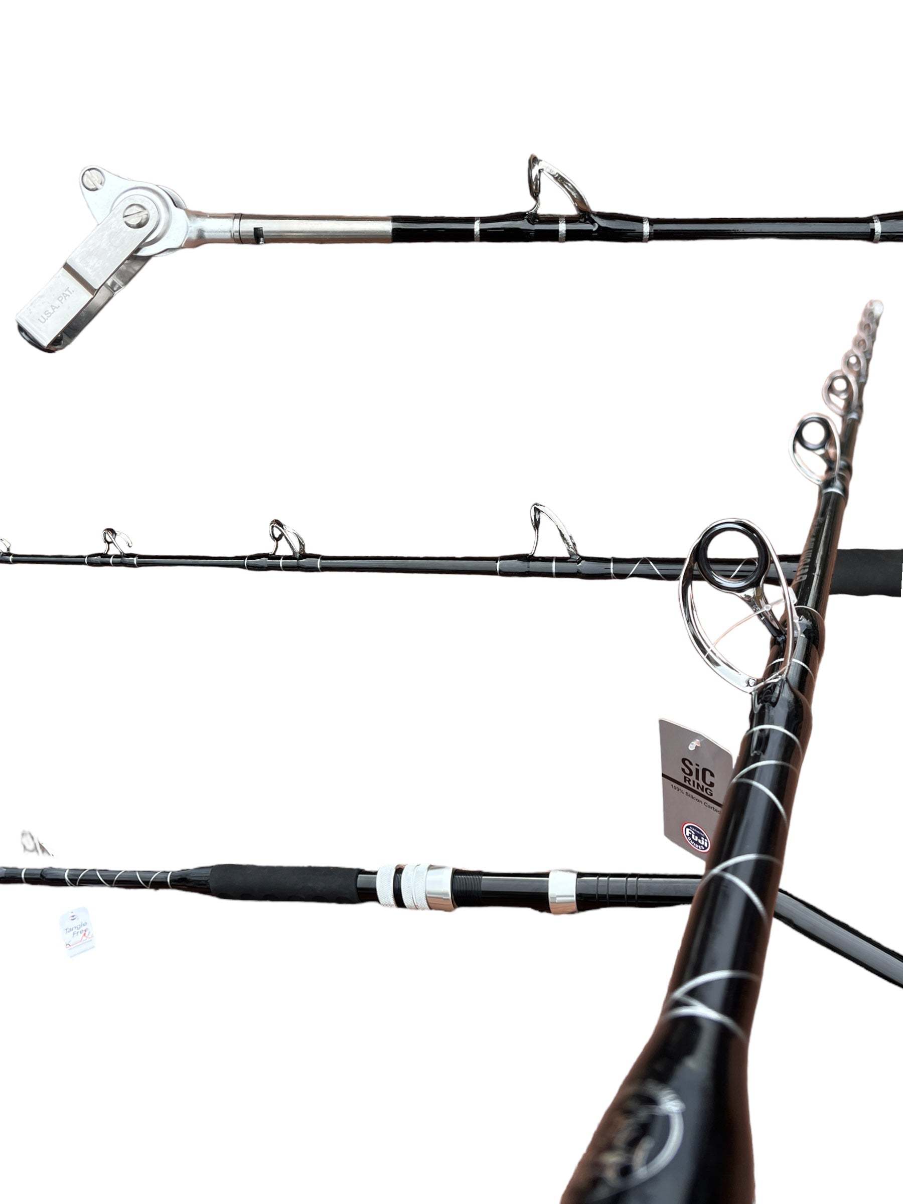 新製品情報も満載 Geronimo Offshore Fishing Rod Carbon Fiber Long Bent Butt #2