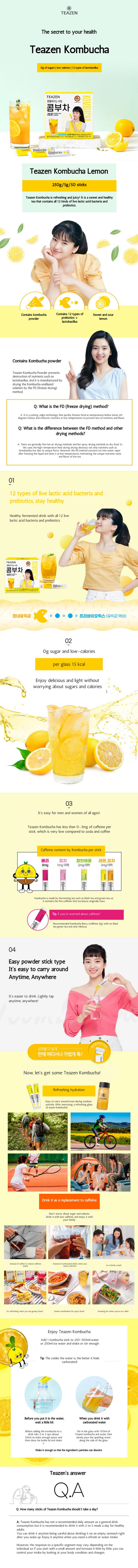TEAZEN Kombucha Lemon