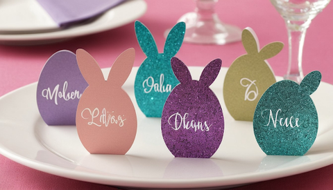 Sparkle-licious Place Cards made with glitters by Glitz your life