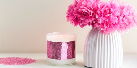 Unleash your creativity and add a touch of sparkle to your home decor with pink craft glitter!
