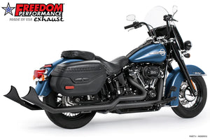 Freedom Exhaust HARLEY SOFTAIL 2.5" UPSWEPT TRUE-DUAL COMPLETE SYSTEM M8 ONLY - Executioncycles