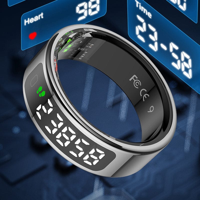 R11R12 Smart Ring - Wireless Charging, 5ATM Waterproof, Sleep & Smart Ring Fitness Tracker