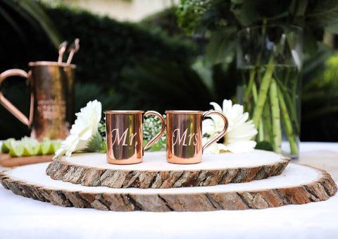 wedding copper mugs