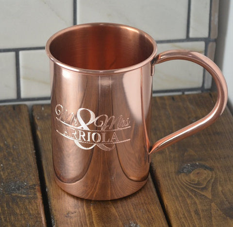 custom engraved copper mug