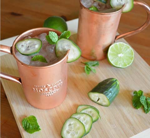 Cucumber Moscow Mule Ingredients