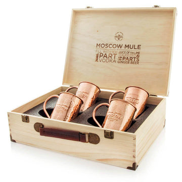 Copper Moscow Mule Mug Cup 2pc Set Gift Box 470ml Party Home Kitchen –  Absolut Elyx Boutique - EU