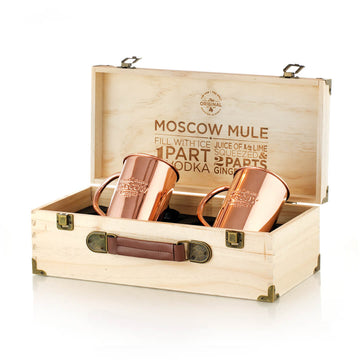 LIVEHITOP Moscow Mule Set 4 Bicchieri Rame, 530Ml Tazze Rame Con Coaster  Accesso