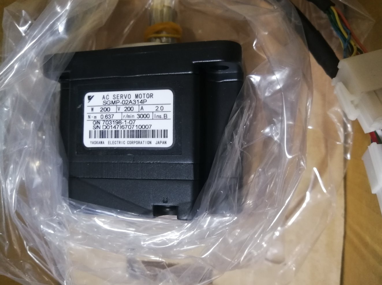 1PC YASKAWA AC SERVO MOTOR SGMP-02A314P NEW FREE EXPEDITED SHIPPING