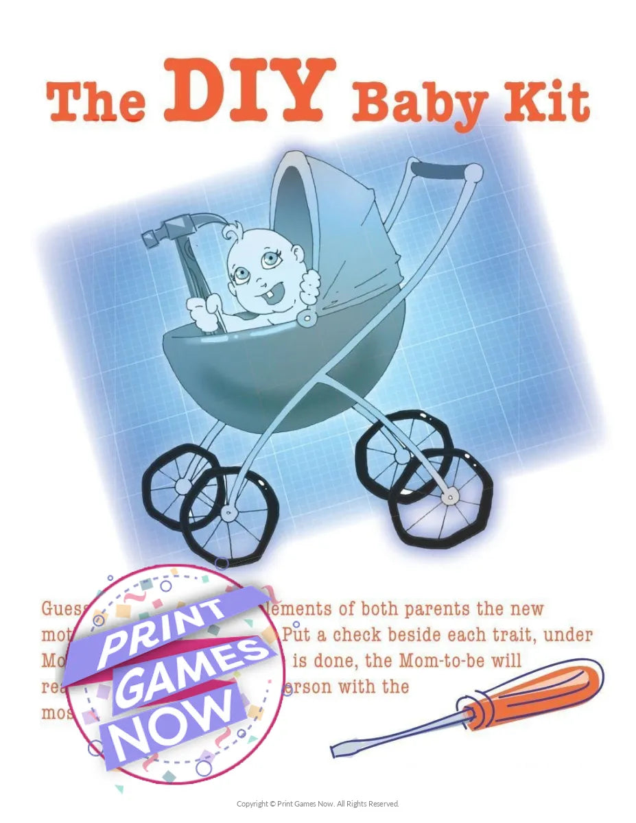 Baby Shower The DIY Baby Kit Party Game