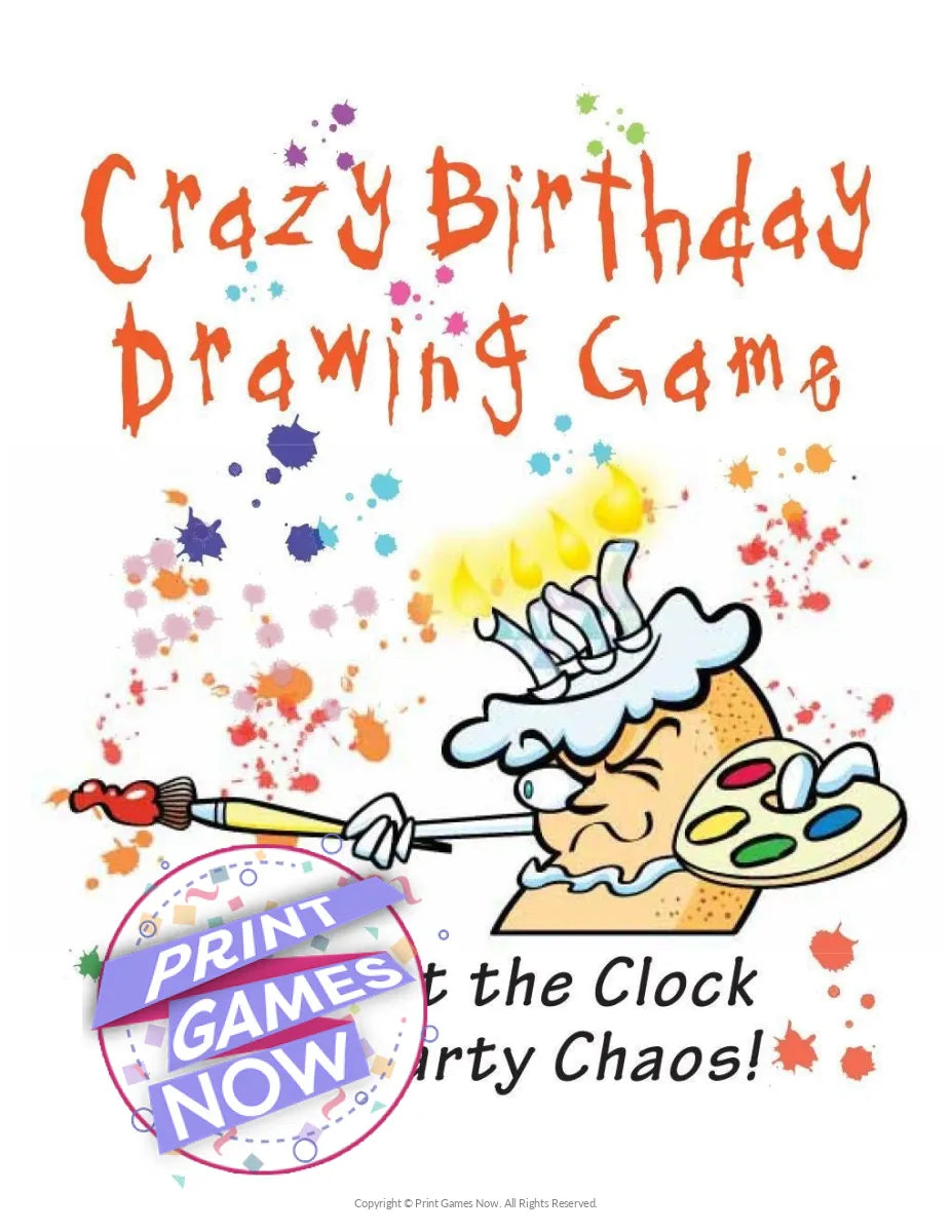 Birthday Drawing Party Game