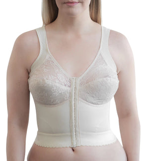 Rago Front Closure Back Support Longline Bra - WonderfullyMade - Longline Bra Front Closure
