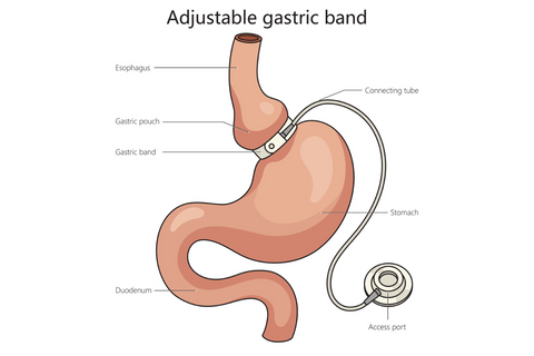 Adjustable gastric band