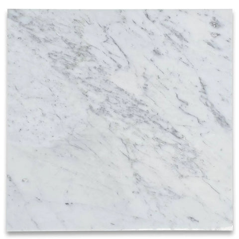 Bianco Carrara Marble white floor tiles