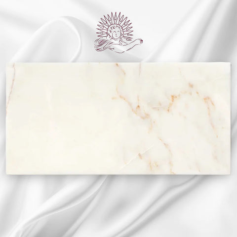 Calacatta Amber White Marble Tiles