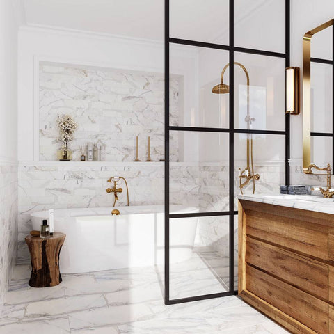 Calacatta Gold Bathroom Marble Tiles