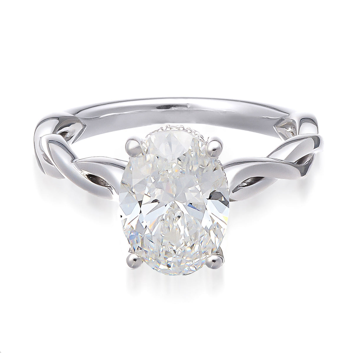 Ring in 14K White Gold with Brilliant